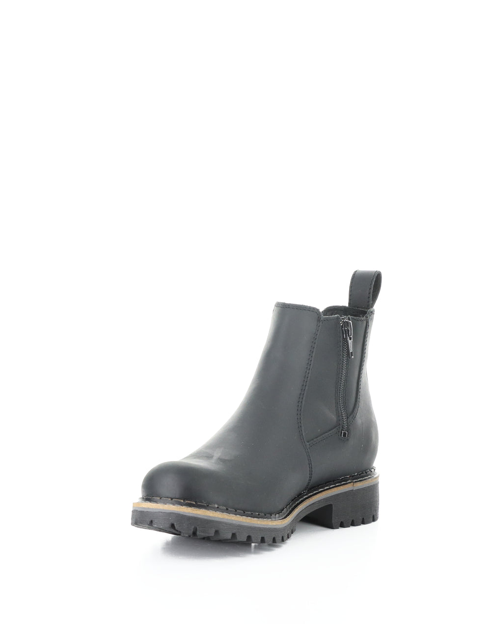 Camden Black Round Toe Boots