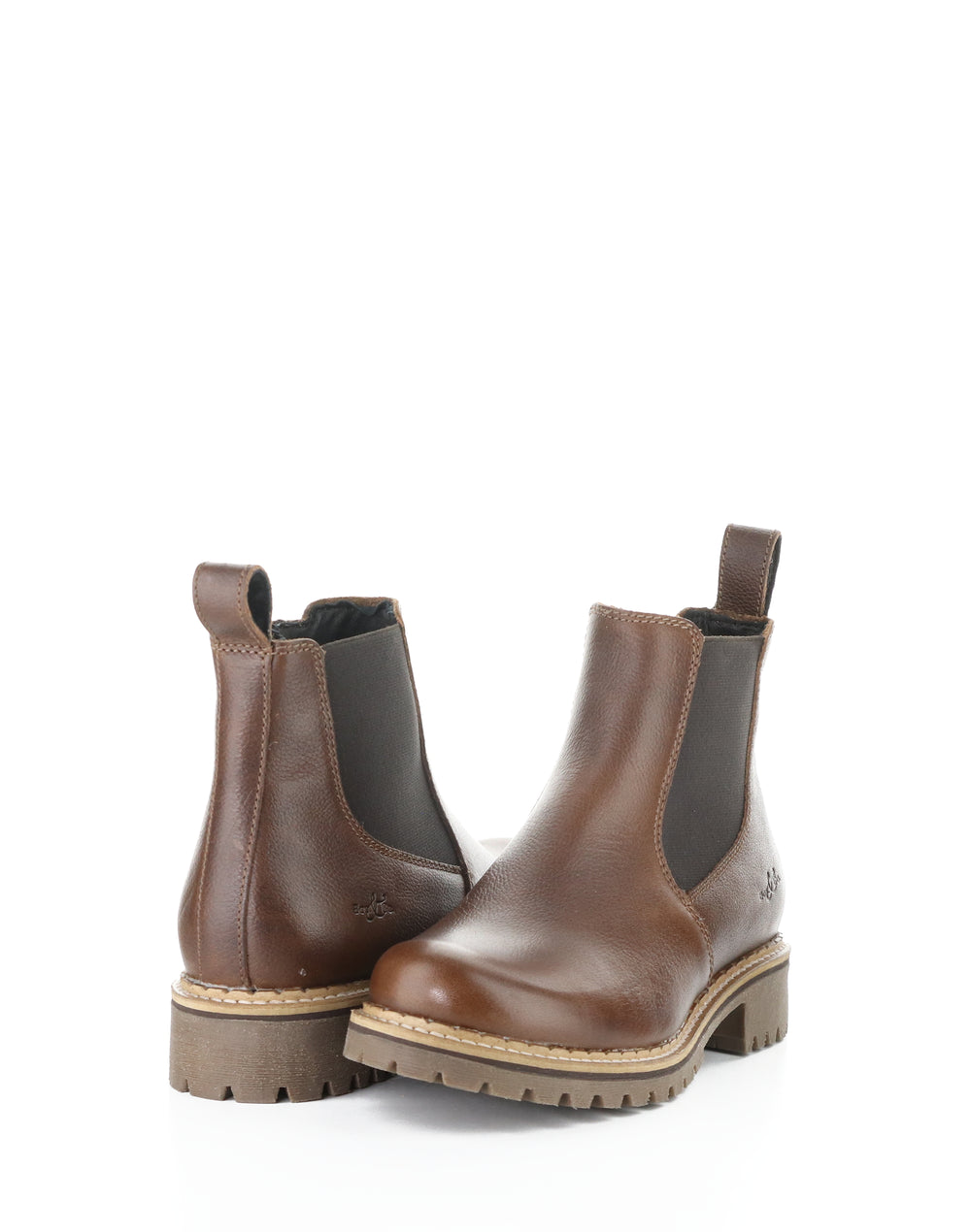 Camden Brandy/Black Round Toe Boots