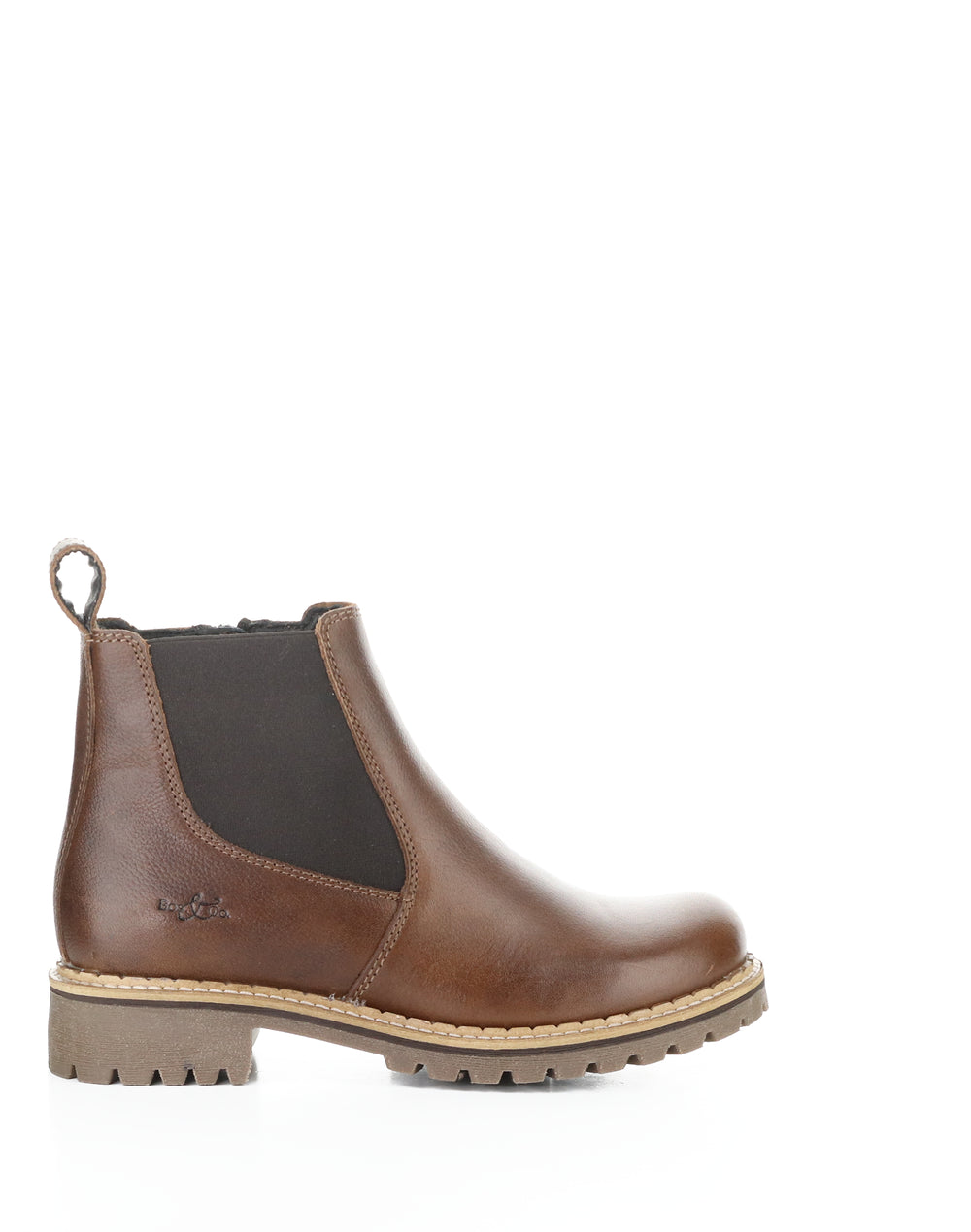 Camden Brandy/Black Round Toe Boots