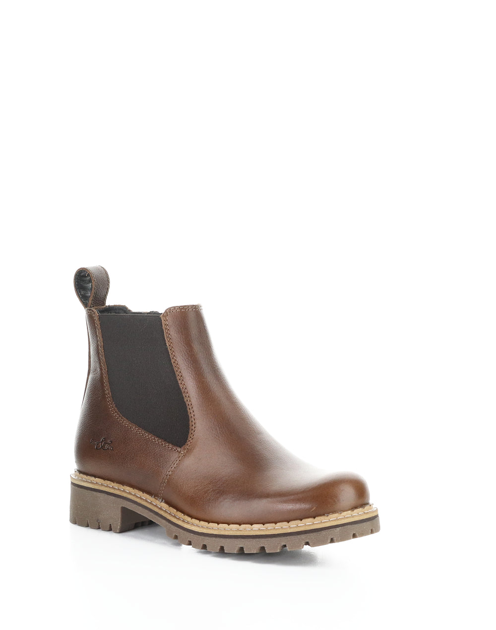 Camden Brandy/Black Round Toe Boots