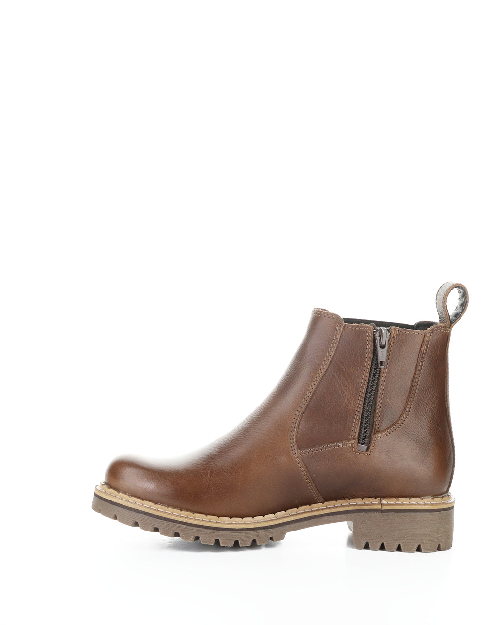 Camden Brandy/Black Round Toe Boots