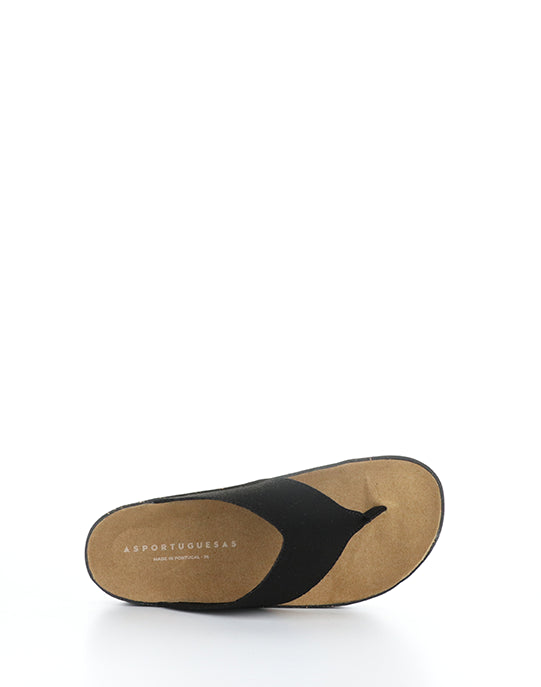 Cami223Asp 000 Black Eco Faux Suede