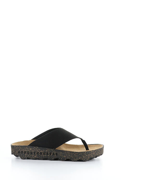 Cami223Asp 000 Black Eco Faux Suede