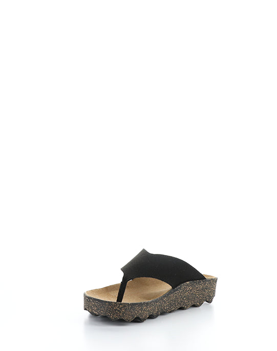 Cami223Asp 000 Black Eco Faux Suede