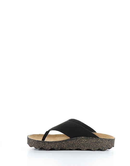 Cami223Asp 000 Black Eco Faux Suede