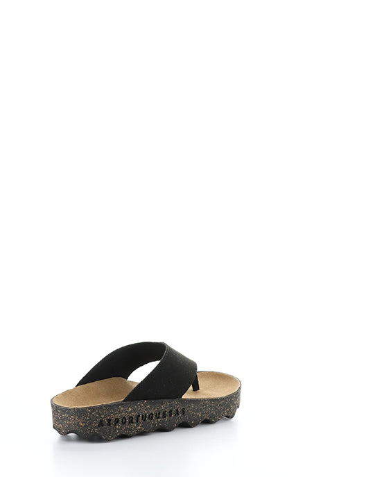 Cami223Asp 000 Black Eco Faux Suede