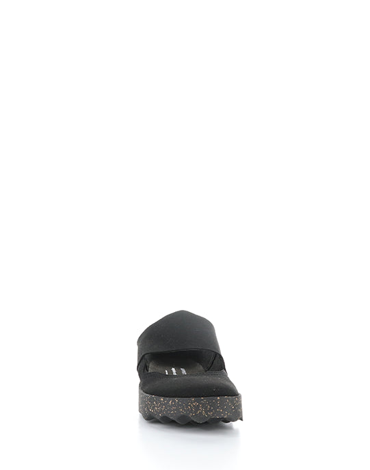 Cana176Asp 003 Black Faux Suede