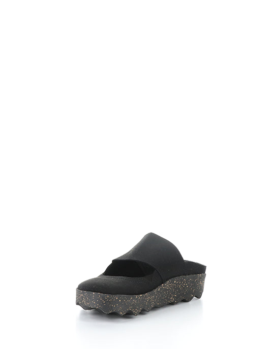 Cana176Asp 003 Black Faux Suede