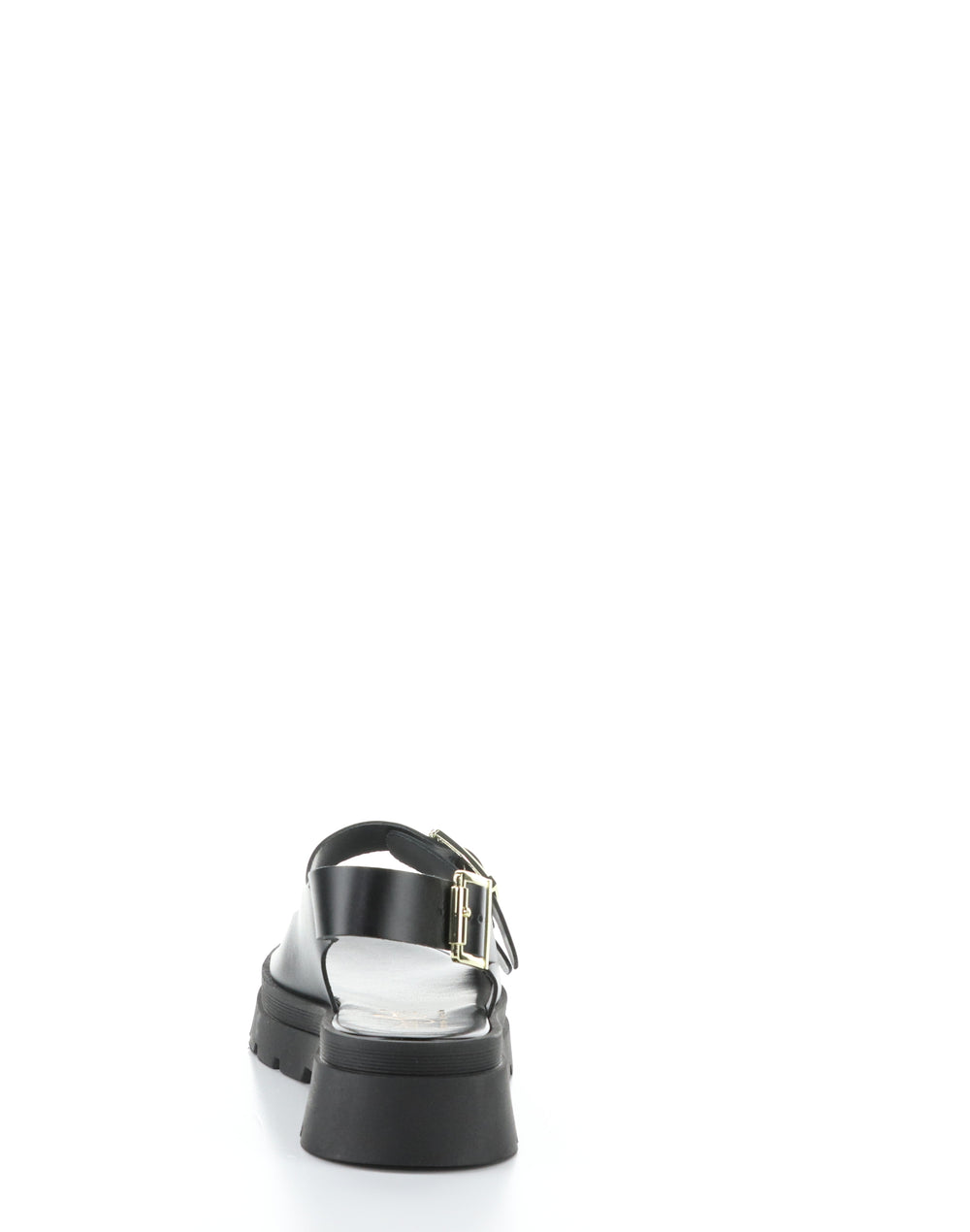 CIPHER BLACK Round Toe Sandals