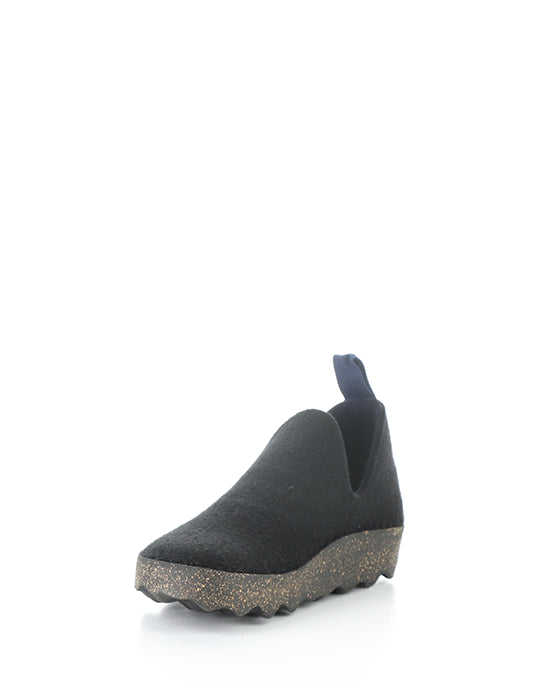 CITY Black Round Toe Shoes|CITY Chaussures �� Bout Rond in Noir