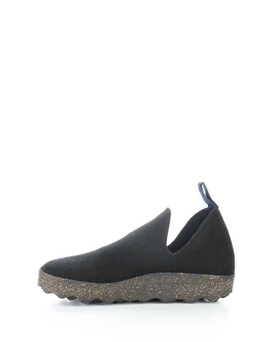 CITY Black Round Toe Shoes|CITY Chaussures �� Bout Rond in Noir