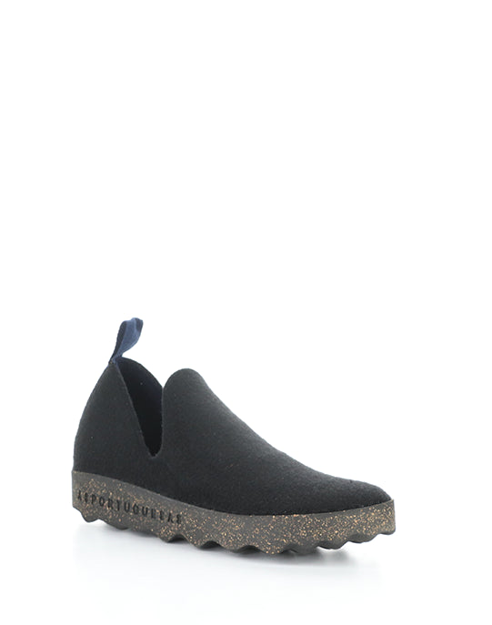 CITY Black Round Toe Shoes|CITY Chaussures �� Bout Rond in Noir