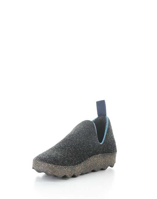 City Anthracite Round Toe Shoes