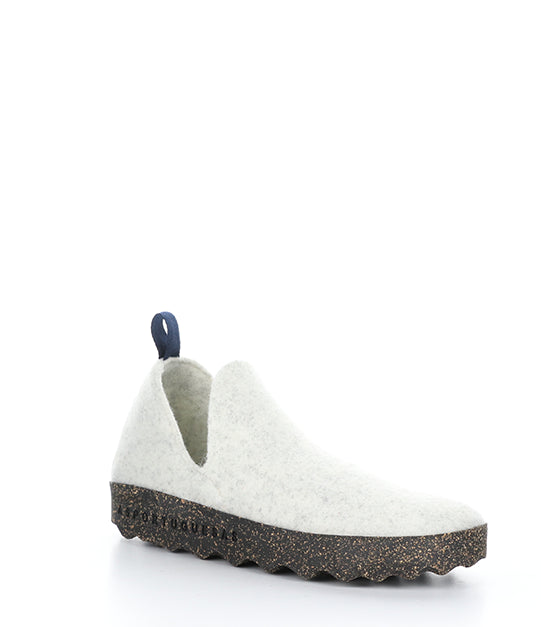 City White Round Toe Shoes|City Chaussures à Bout Rond In Blanc