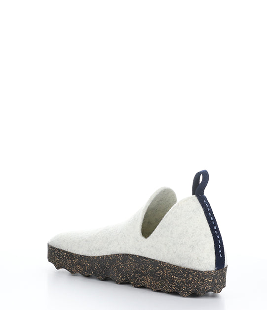 City White Round Toe Shoes|City Chaussures à Bout Rond In Blanc