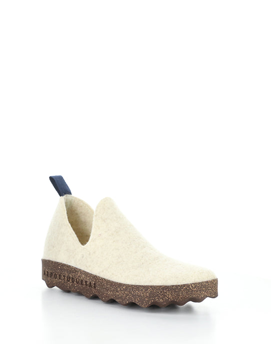 City White Round Toe Shoes|City Chaussures à Bout Rond In Blanc