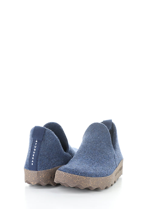 CITY Blue Round Toe Shoes