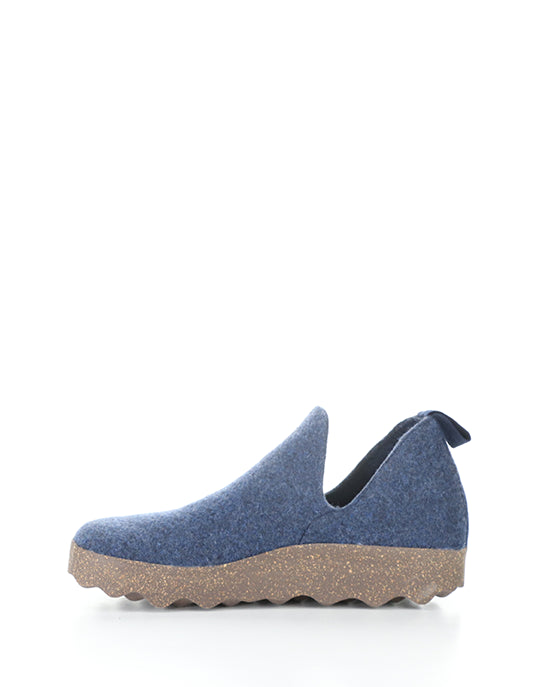 CITY Blue Round Toe Shoes