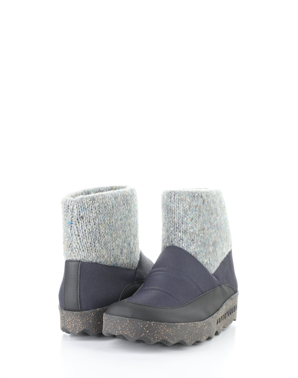 CLOSE252ASP 001 NAVY Round Toe Boots