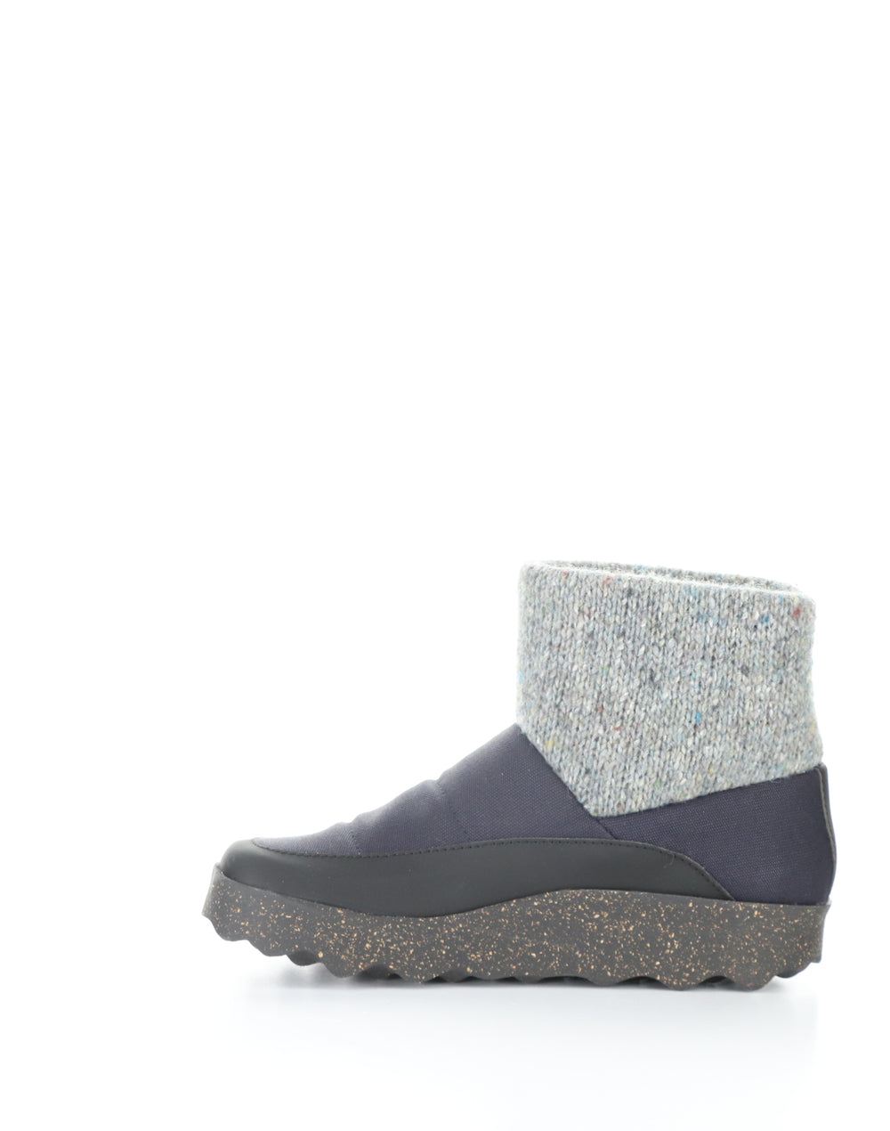 CLOSE252ASP 001 NAVY Round Toe Boots