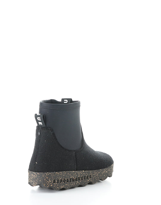 Cobby300Asp 000 Black Round Toe Boots