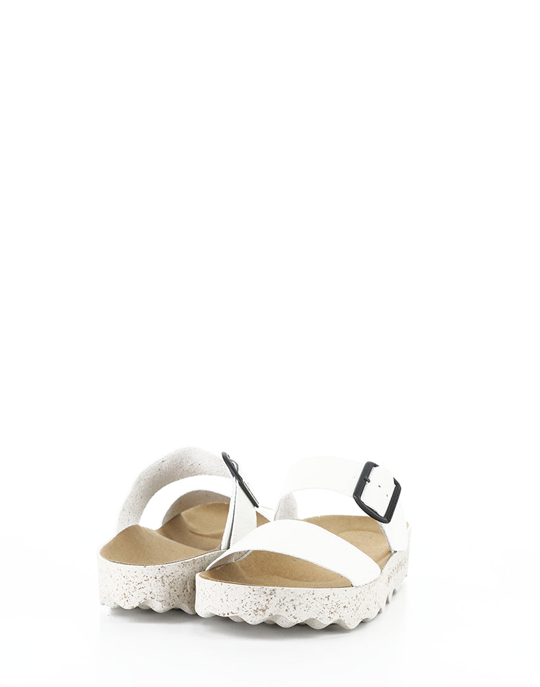 Coly225Asp 004 White Slip-On Sandals