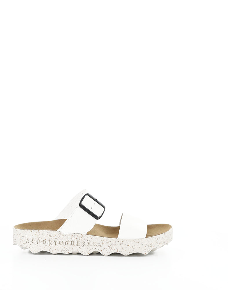 Coly225Asp 004 White Slip-On Sandals
