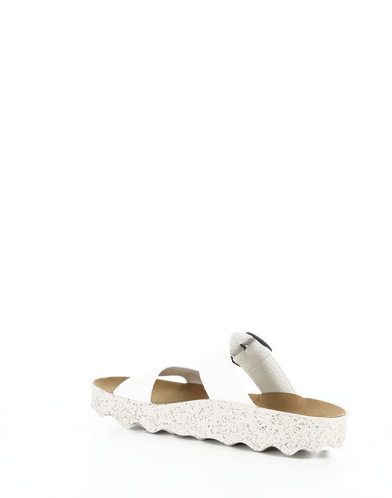 Coly225Asp 004 White Slip-On Sandals