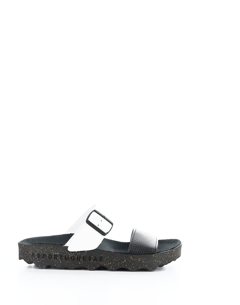 Coly225Asp 013 Black/White Faux Leather