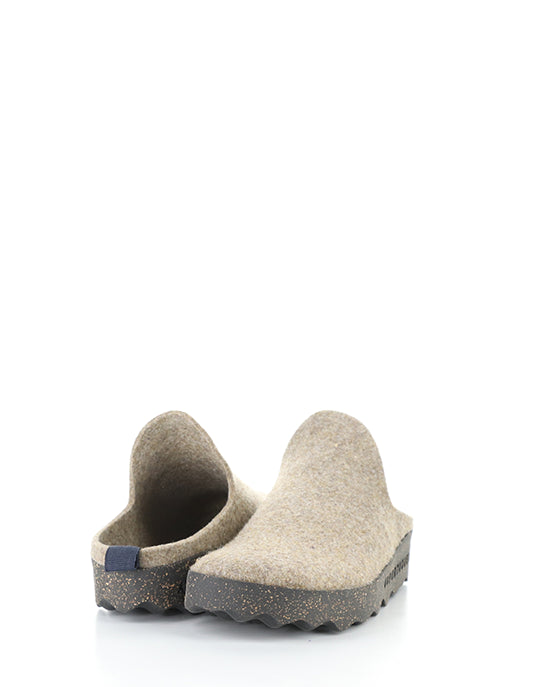 COME L Taupe Round Toe Mules|COME L Mules �� Bout Rond in Marron