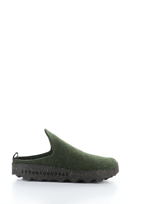 Come023Asp Green Slip-On Mules