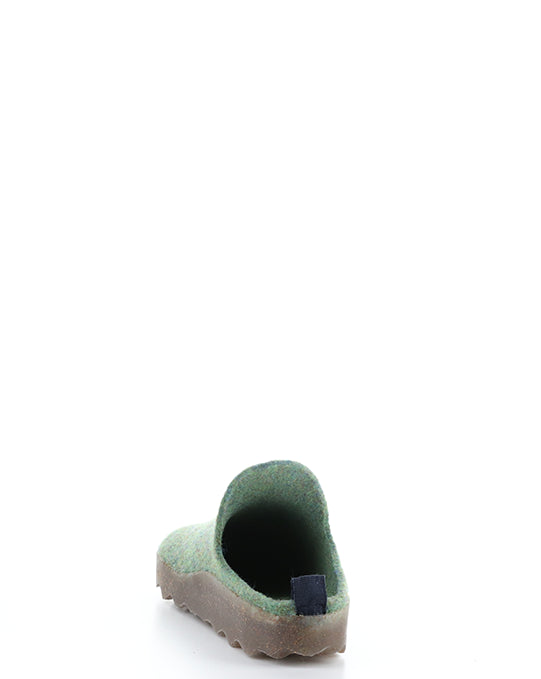 Come023Asp Green Slip-On Mules