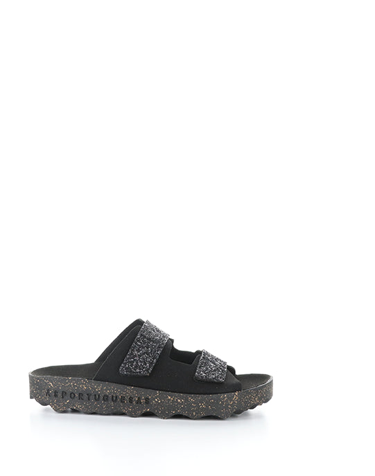 Cosh279Asp 000 Black Faux Suede/Glitter