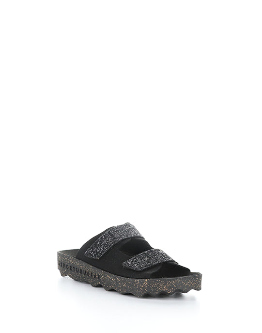 Cosh279Asp 000 Black Faux Suede/Glitter