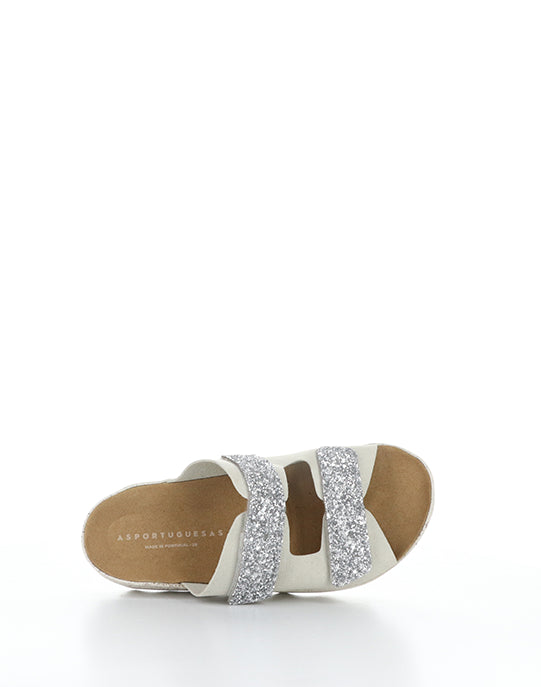 COSH279ASP 004 SILVER FAUX SUEDE/GLITTER
