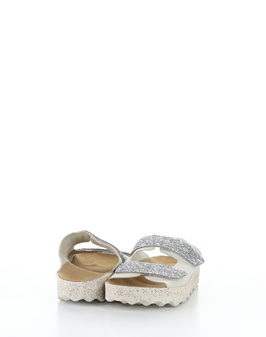 COSH279ASP 004 SILVER FAUX SUEDE/GLITTER