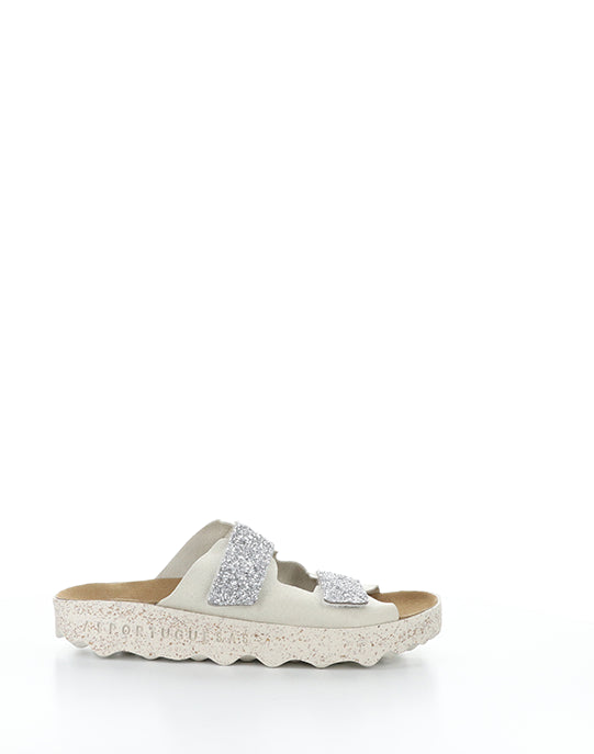 COSH279ASP 004 SILVER FAUX SUEDE/GLITTER