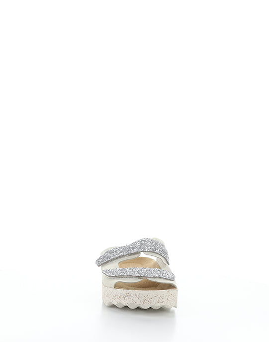 COSH279ASP 004 SILVER FAUX SUEDE/GLITTER