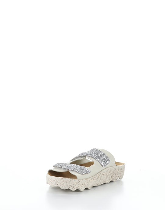 COSH279ASP 004 SILVER FAUX SUEDE/GLITTER