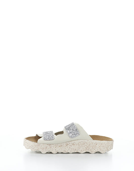 COSH279ASP 004 SILVER FAUX SUEDE/GLITTER