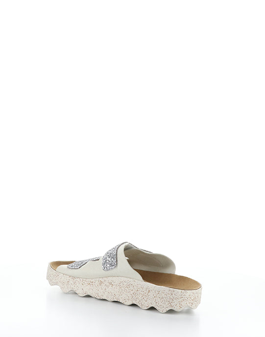 COSH279ASP 004 SILVER FAUX SUEDE/GLITTER