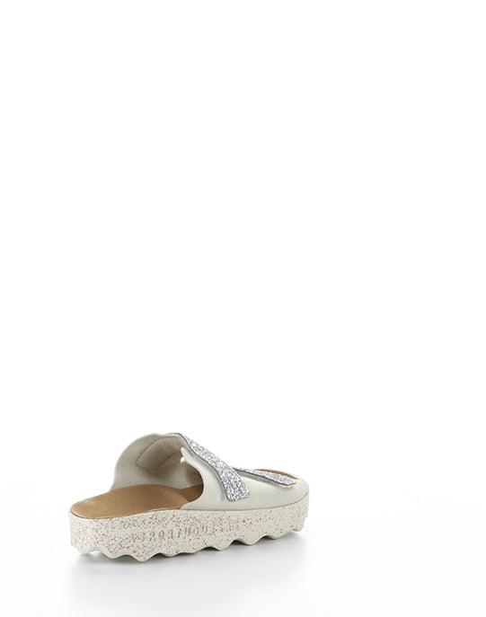 COSH279ASP 004 SILVER FAUX SUEDE/GLITTER