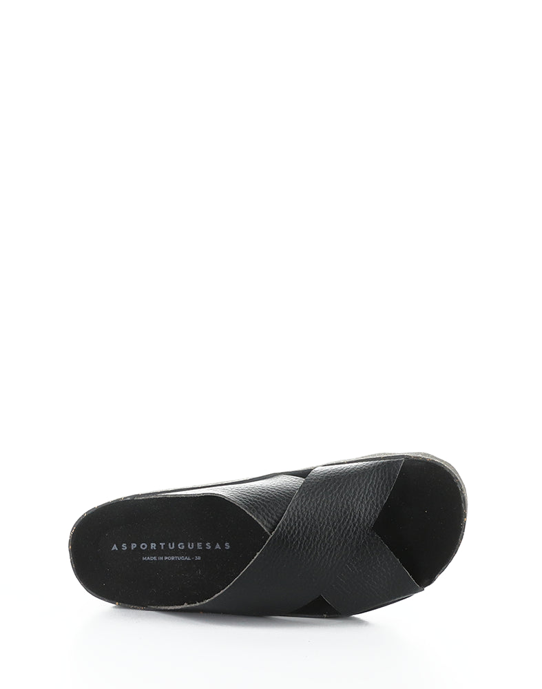 Cross276Asp 000 Black Slip-On Sandals