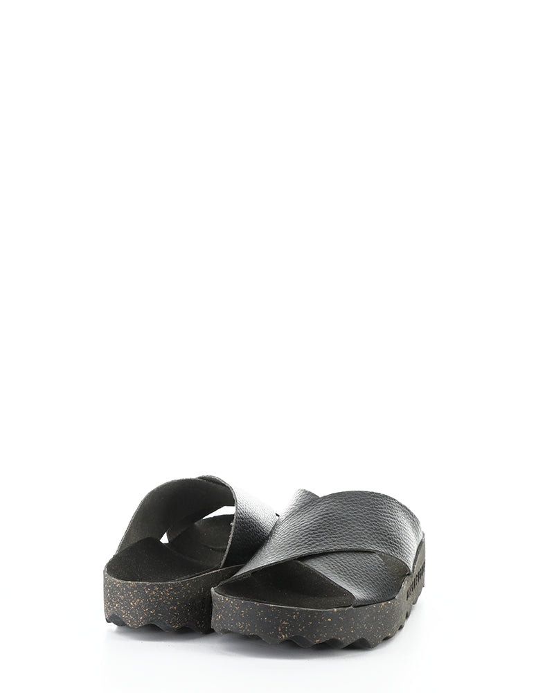 Cross276Asp 000 Black Slip-On Sandals