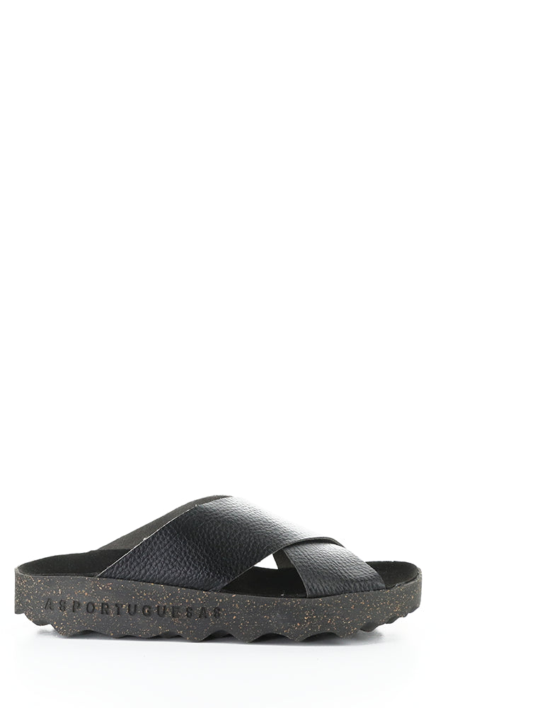 Cross276Asp 000 Black Slip-On Sandals