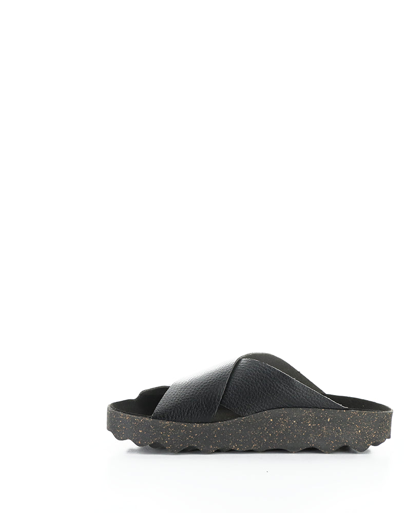 Cross276Asp 000 Black Slip-On Sandals