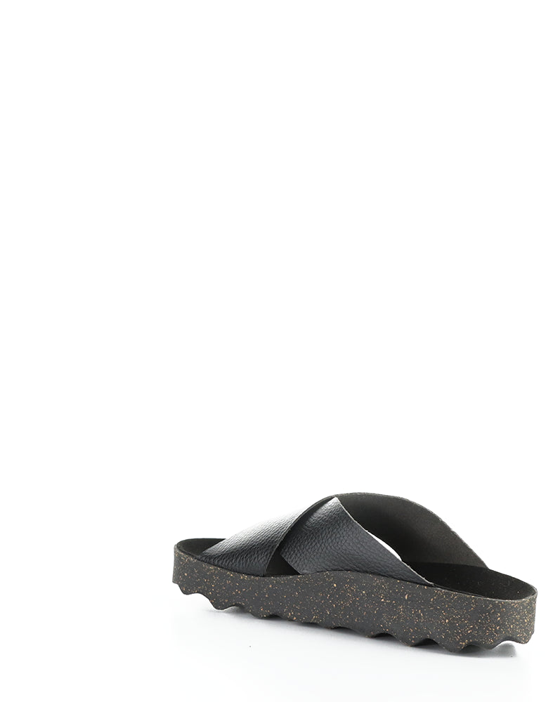 Cross276Asp 000 Black Slip-On Sandals