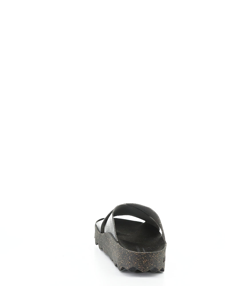 Cross276Asp 000 Black Slip-On Sandals