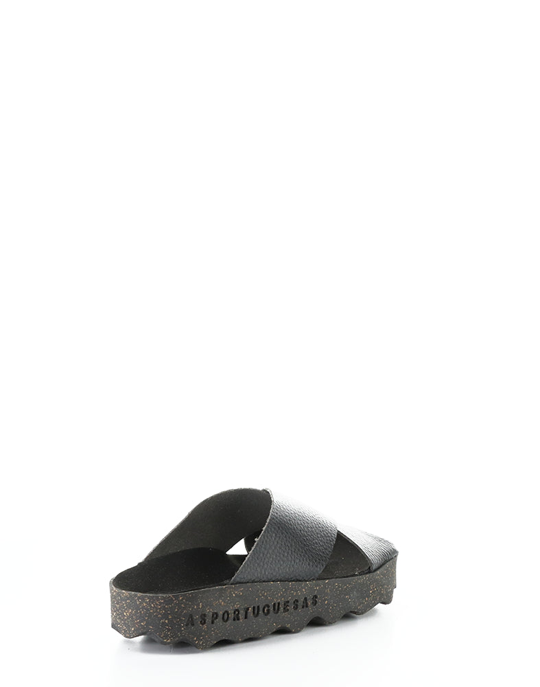 Cross276Asp 000 Black Slip-On Sandals