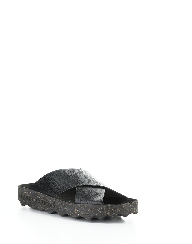 Cross276Asp 000 Black Slip-On Sandals